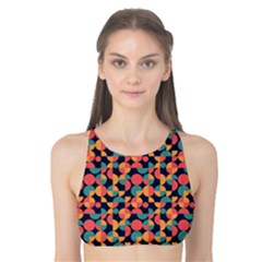 Beautiful Shapes Pattern Tank Bikini Top by designsbymallika