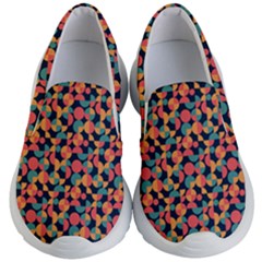 Beautiful Shapes Pattern Kids Lightweight Slip Ons by designsbymallika