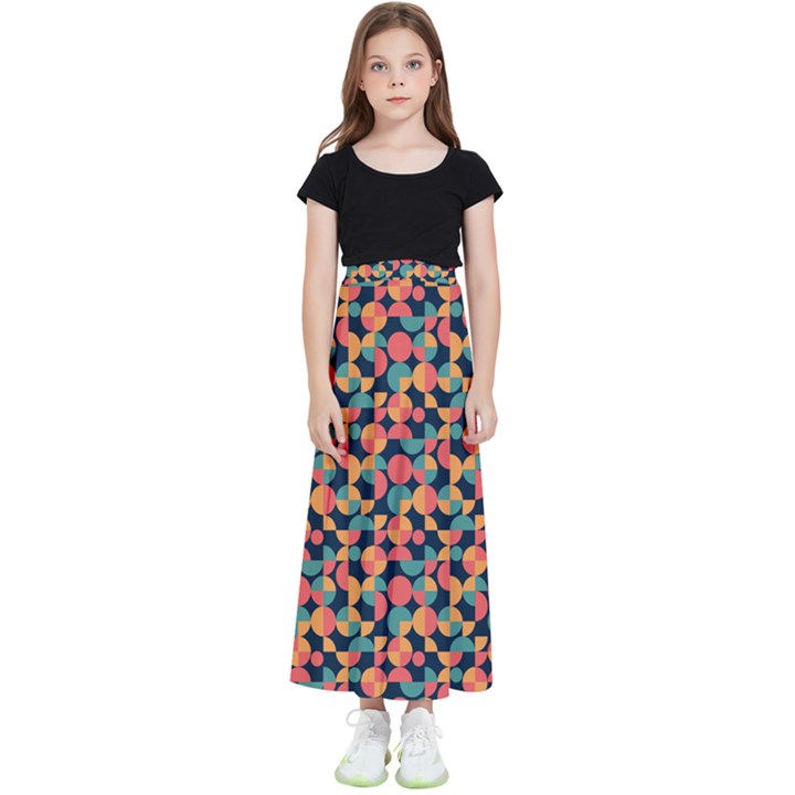 Beautiful Shapes Pattern Kids  Skirt