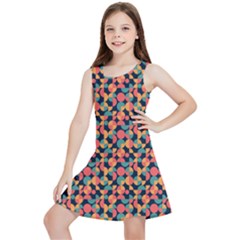 Beautiful Shapes Pattern Kids  Lightweight Sleeveless Dress