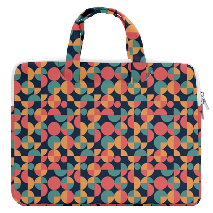 Beautiful Shapes Pattern MacBook Pro Double Pocket Laptop Bag