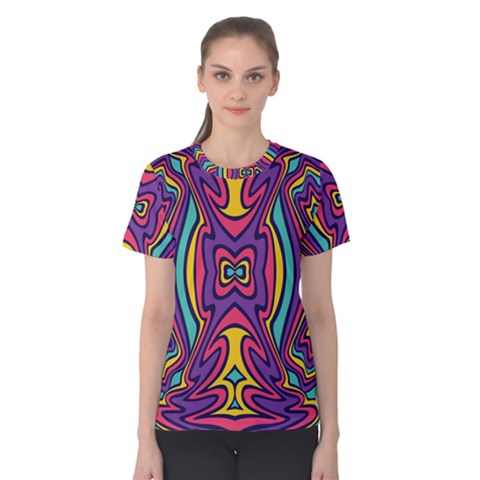 Abstract Pattern Women s Cotton Tee by designsbymallika