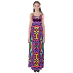 Abstract Pattern Empire Waist Maxi Dress by designsbymallika