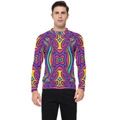 Abstract Pattern Men s Long Sleeve Rash Guard