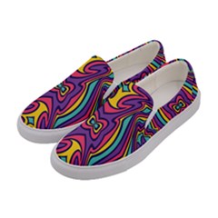 Abstract Pattern Women s Canvas Slip Ons by designsbymallika