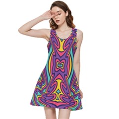 Abstract Pattern Inside Out Racerback Dress