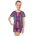 Abstract Pattern Kids  Mesh Tee and Shorts Set View1