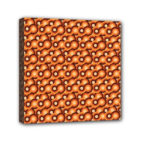 Curvy Geometric Pattern Mini Canvas 6  X 6  (stretched) by designsbymallika