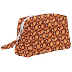 Curvy Geometric Pattern Wristlet Pouch Bag (large) by designsbymallika