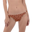 Curvy Geometric Pattern Ring Detail Bikini Bottom View1