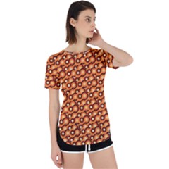 Curvy Geometric Pattern Perpetual Short Sleeve T-shirt by designsbymallika