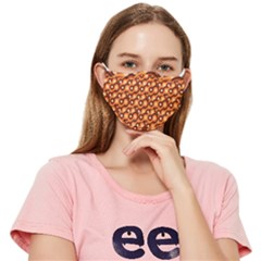 Curvy Geometric Pattern Fitted Cloth Face Mask (adult) by designsbymallika