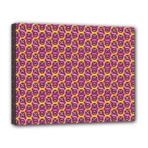 Geometric Groovy Pattern Canvas 14  X 11  (stretched) by designsbymallika