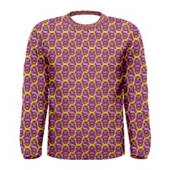 Geometric Groovy Pattern Men s Long Sleeve Tee by designsbymallika