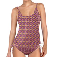 Geometric Groovy Pattern Tankini Set by designsbymallika