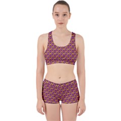 Geometric Groovy Pattern Work It Out Gym Set by designsbymallika