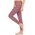 Geometric Groovy Pattern Lightweight Velour Classic Yoga Leggings View3