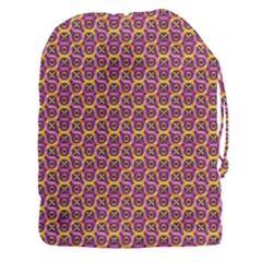 Geometric Groovy Pattern Drawstring Pouch (3xl) by designsbymallika