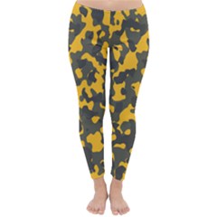 Camouflage Jaune/vert  Classic Winter Leggings by kcreatif