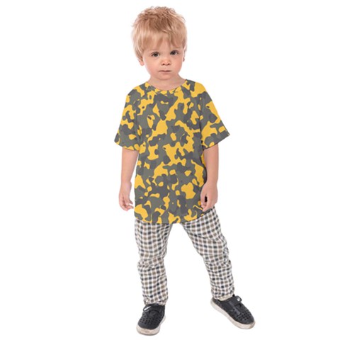 Camouflage Jaune/vert  Kids  Raglan Tee by kcreatif