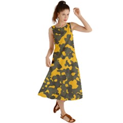 Camouflage Jaune/vert  Summer Maxi Dress by kcreatif