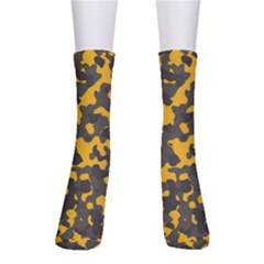 Camouflage Jaune/vert  Men s Crew Socks by kcreatif