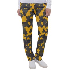 Camouflage Jaune/vert  Women s Casual Pants by kcreatif