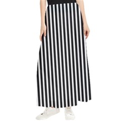 Bande Noir/blanc  Maxi Chiffon Skirt