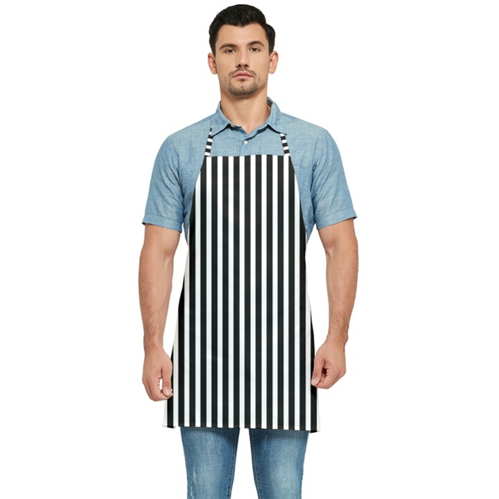 Bande noir/blanc  Kitchen Apron