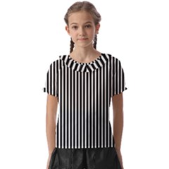 Bande Noir/blanc  Kids  Frill Chiffon Blouse