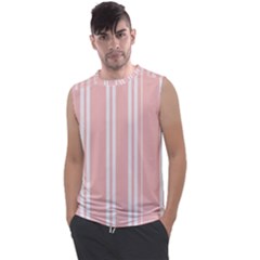 Bandes Blanc/rose Clair Men s Regular Tank Top by kcreatif