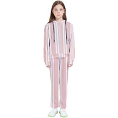 Bandes Blanc/rose Clair Kids  Tracksuit