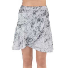 Degrade Blanc/gris Wrap Front Skirt by kcreatif