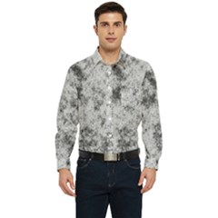 Degrade Blanc/gris Men s Long Sleeve Pocket Shirt 