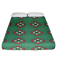 Mushrooms In The Meadow  Fitted Sheet (king Size) by SychEva