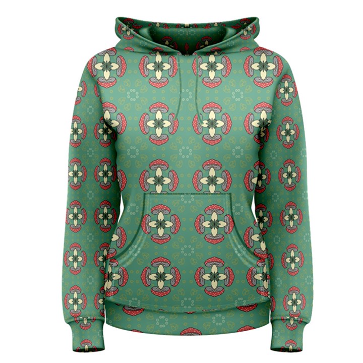 Mushrooms in the meadow. Women s Pullover Hoodie