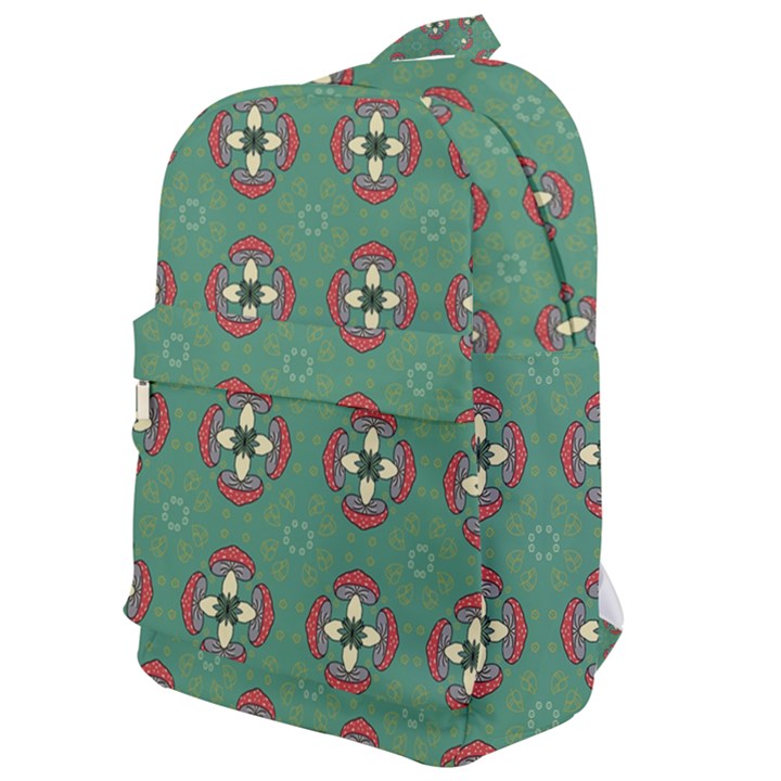 Mushrooms in the meadow. Classic Backpack