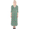 Mushrooms in the meadow. Quarter Sleeve Wrap Maxi Dress View1