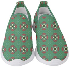 Mushrooms In The Meadow  Kids  Slip On Sneakers by SychEva