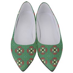 Mushrooms In The Meadow  Women s Low Heels