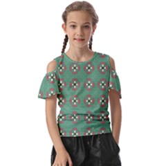 Mushrooms In The Meadow  Kids  Butterfly Cutout Tee by SychEva