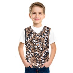 Modern Tribal Geometric Print Design Kids  Basketball Tank Top by dflcprintsclothing