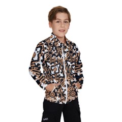 Modern Tribal Geometric Print Design Kids  Windbreaker by dflcprintsclothing