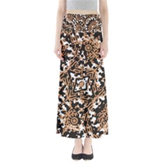 Modern Tribal Geometric Print Design Full Length Maxi Skirt by dflcprintsclothing