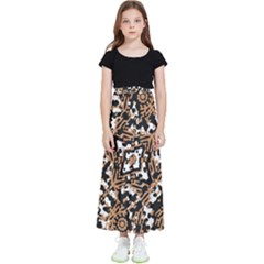 Modern Tribal Geometric Print Design Kids  Skirt