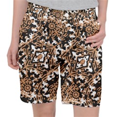 Modern Tribal Geometric Print Design Pocket Shorts by dflcprintsclothing