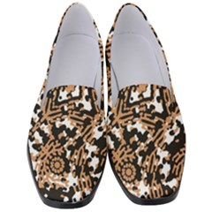 Modern Tribal Geometric Print Design Women s Classic Loafer Heels by dflcprintsclothing