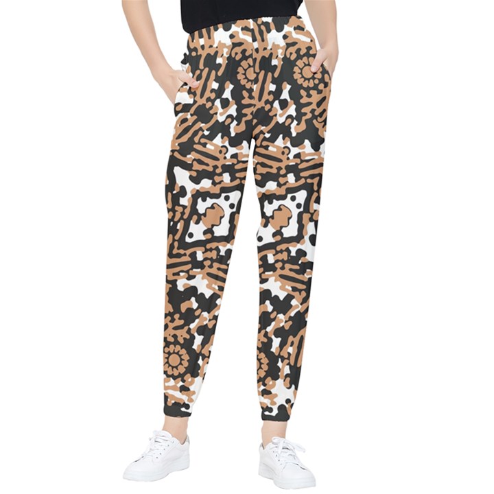 Modern Tribal Geometric Print Design Tapered Pants