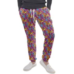 Groovy Floral Pattern Men s Jogger Sweatpants by designsbymallika