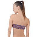 Groovy Floral Pattern Classic Bandeau Bikini Top  View2